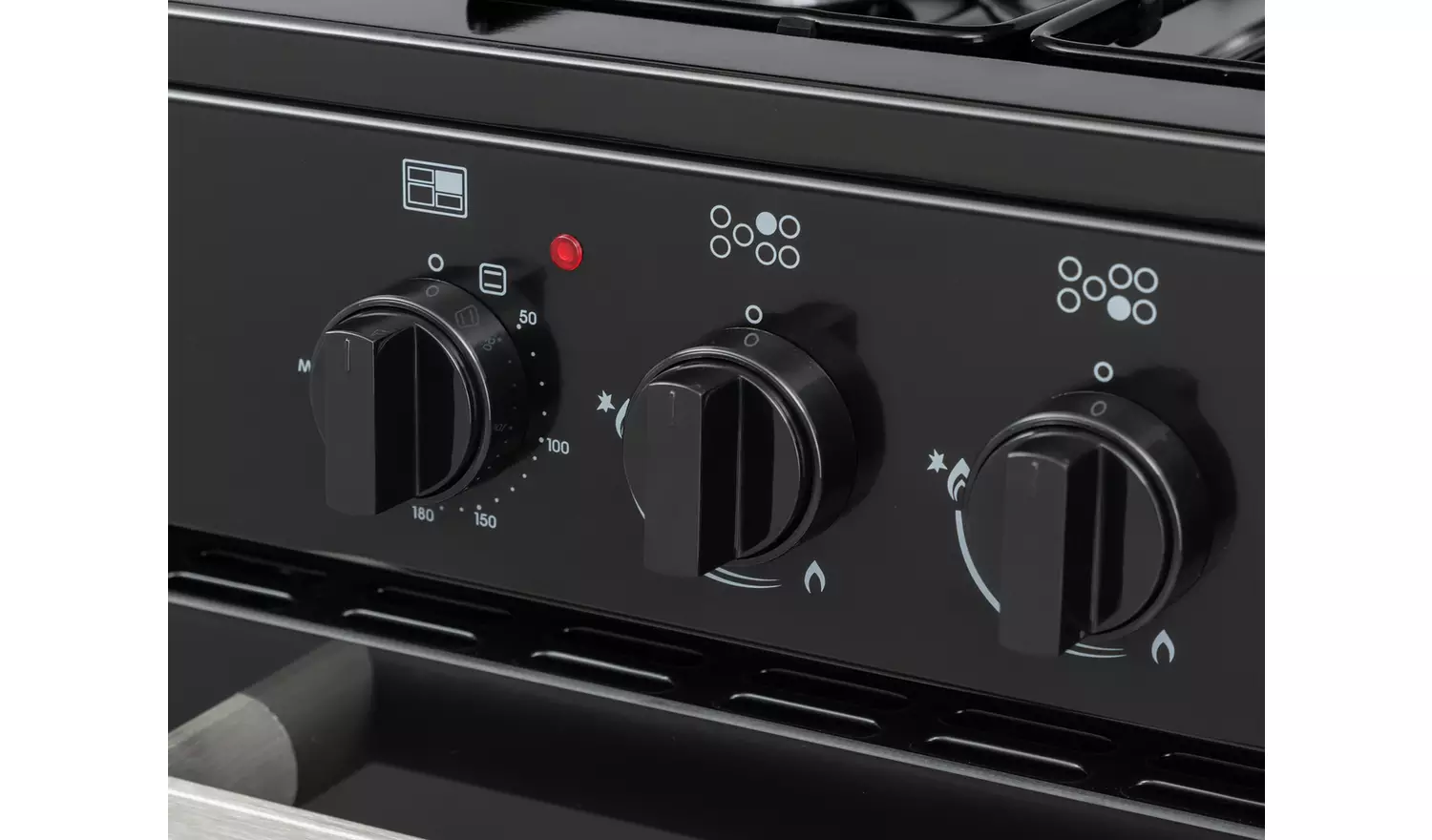 Bush BRC100RDHEB 100cm Dual Fuel Range Cooker - Black