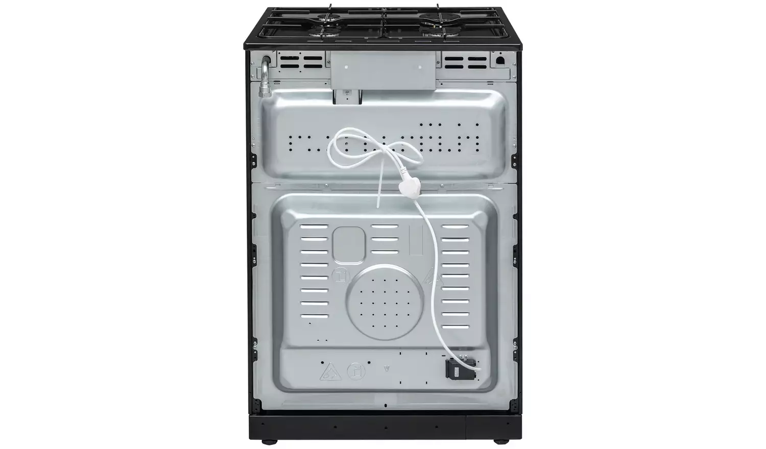 Bush CTFS60TWNGCB 60cm Twin Cavity Gas Cooker - Black