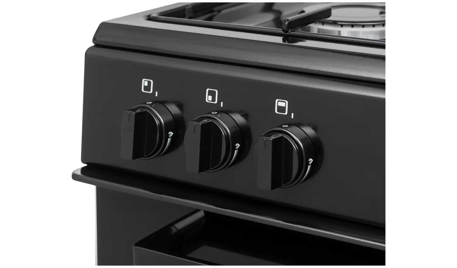 Bush CTFS60TWNGCB 60cm Twin Cavity Gas Cooker - Black