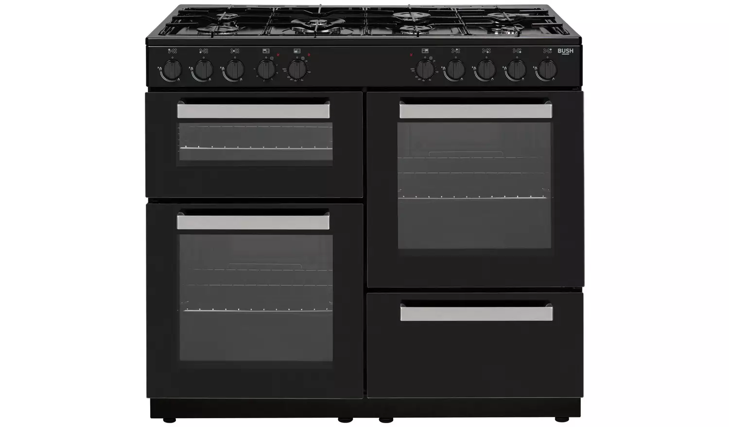 Bush BRC100RDHEB 100cm Dual Fuel Range Cooker - Black