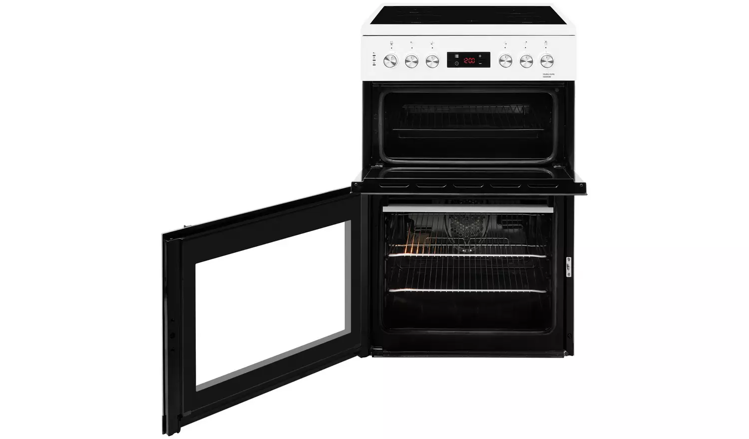Beko KDC653W 60cm Double Oven Electric Cooker - White