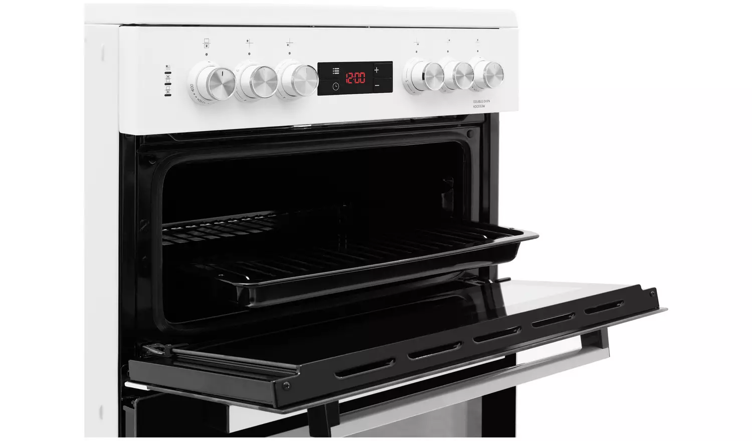Beko KDC653W 60cm Double Oven Electric Cooker - White