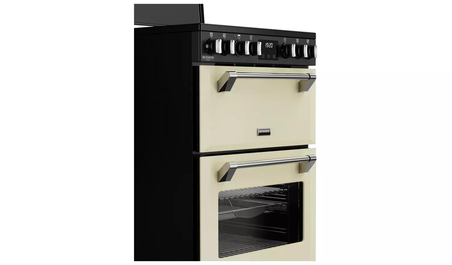Stoves 60cm Double Oven Electric Range Cooker - Cream