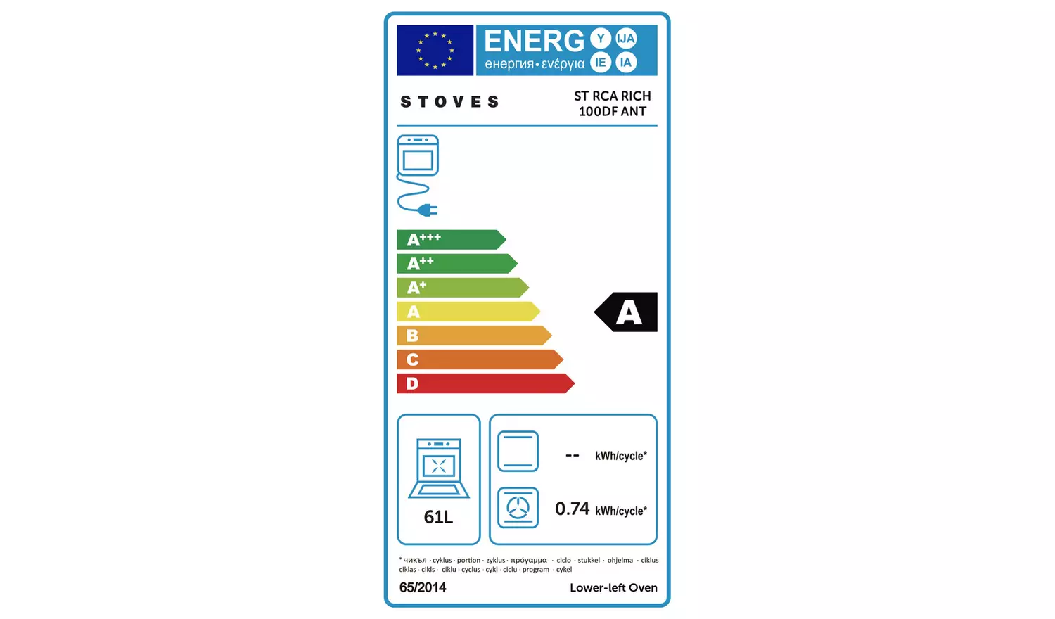 Stoves 100cm Dual Fuel Range Cooker - Anthracite