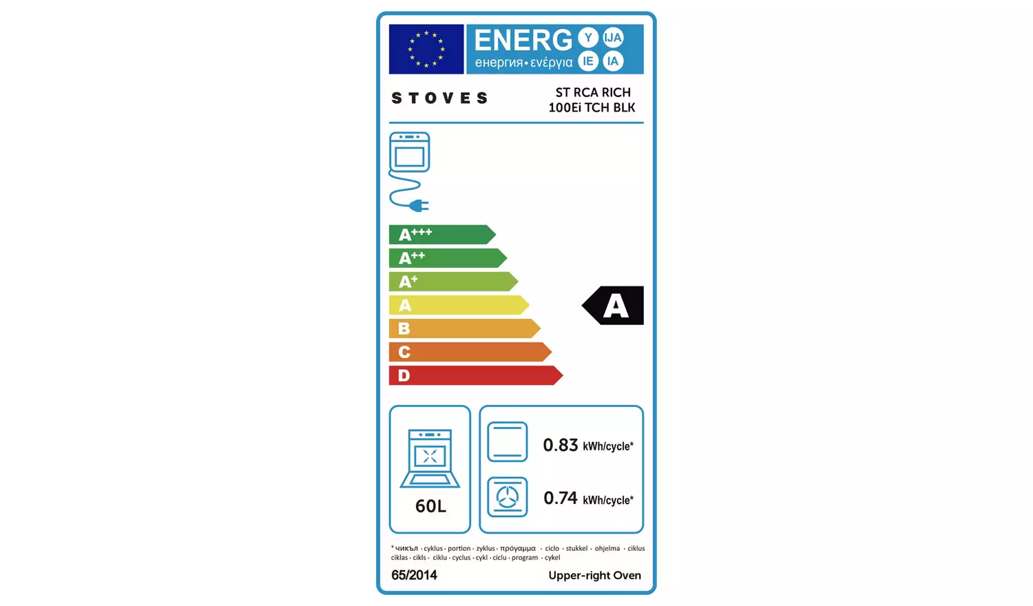 Stoves 100cm Dual Fuel Range Cooker - Black