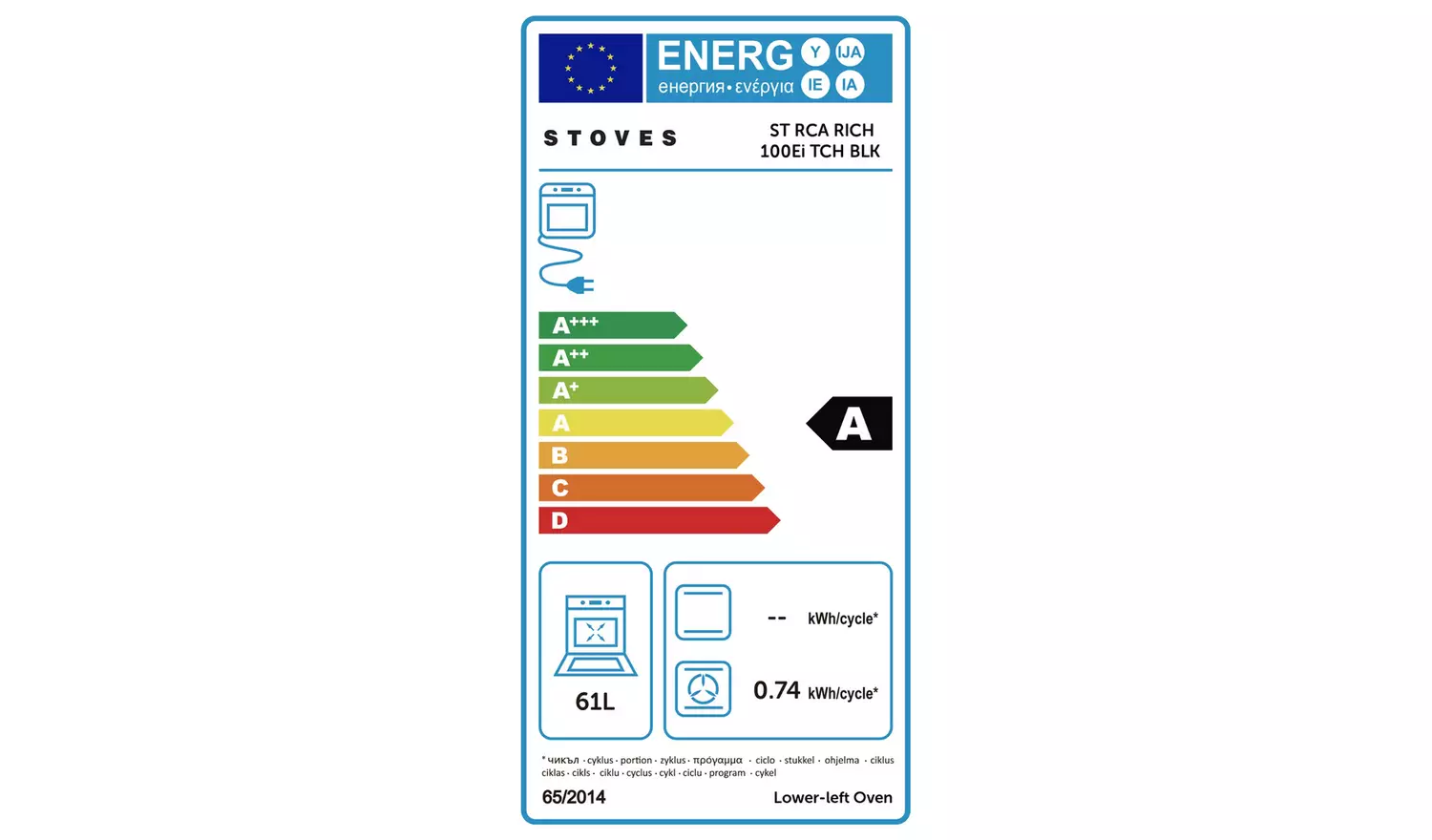 Stoves 100cm Dual Fuel Range Cooker - Black