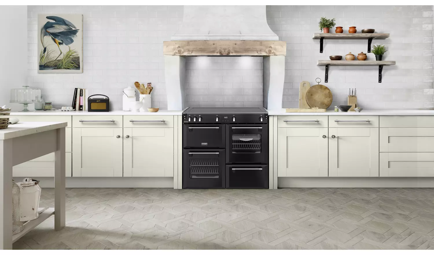 Stoves 100cm Dual Fuel Range Cooker - Black