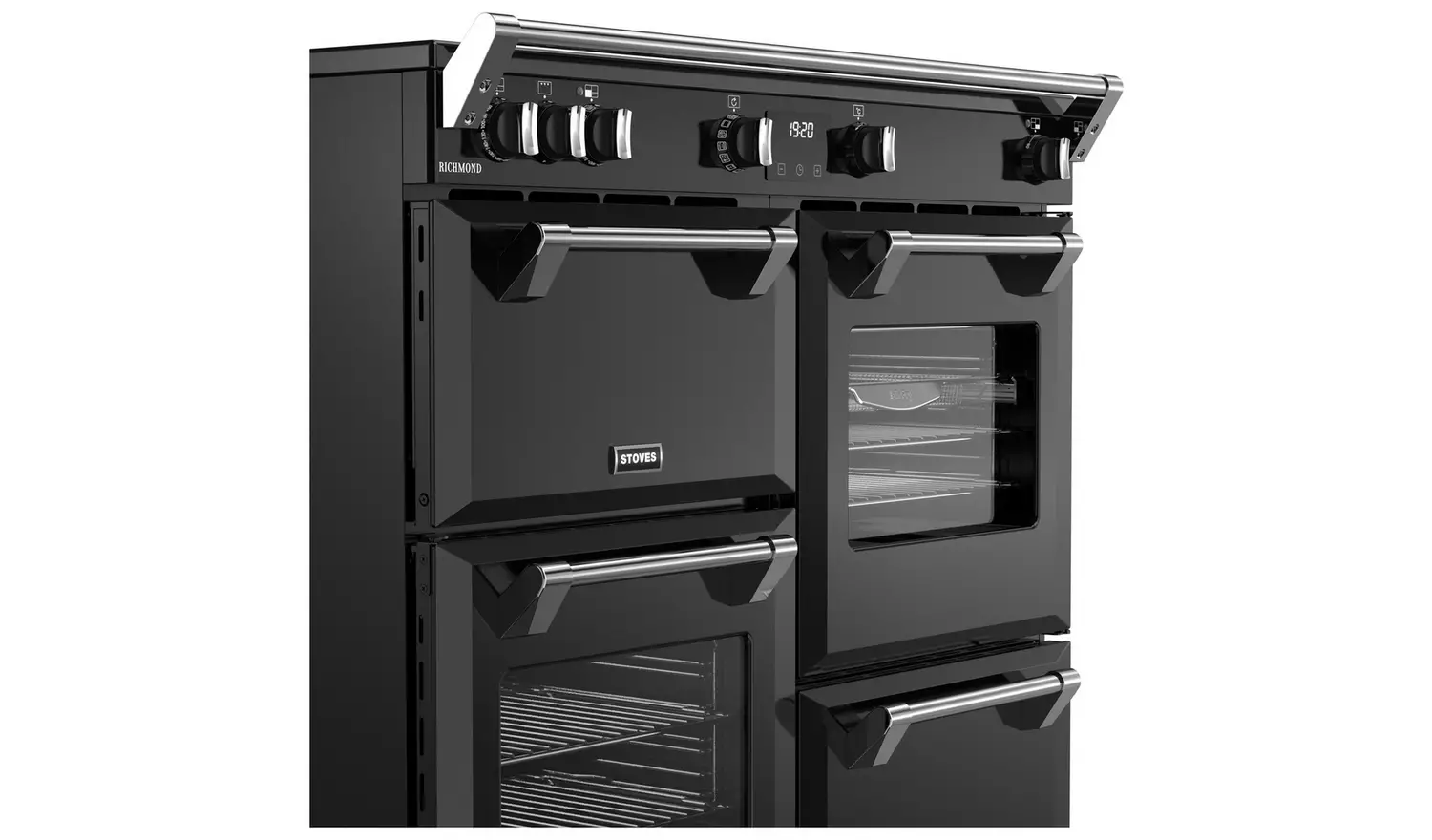 Stoves 100cm Dual Fuel Range Cooker - Black