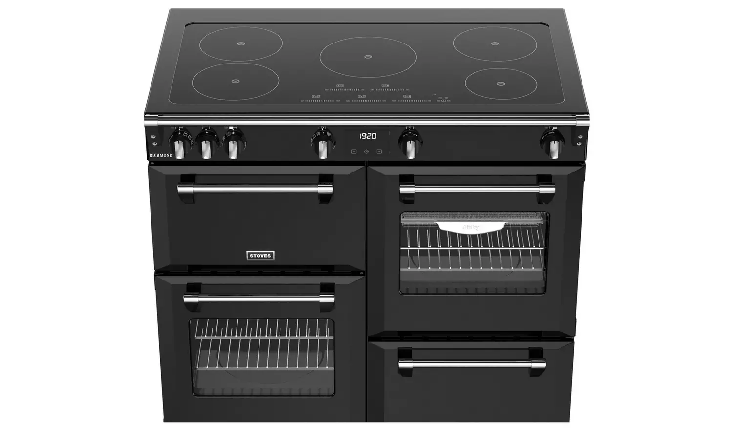 Stoves 100cm Dual Fuel Range Cooker - Black