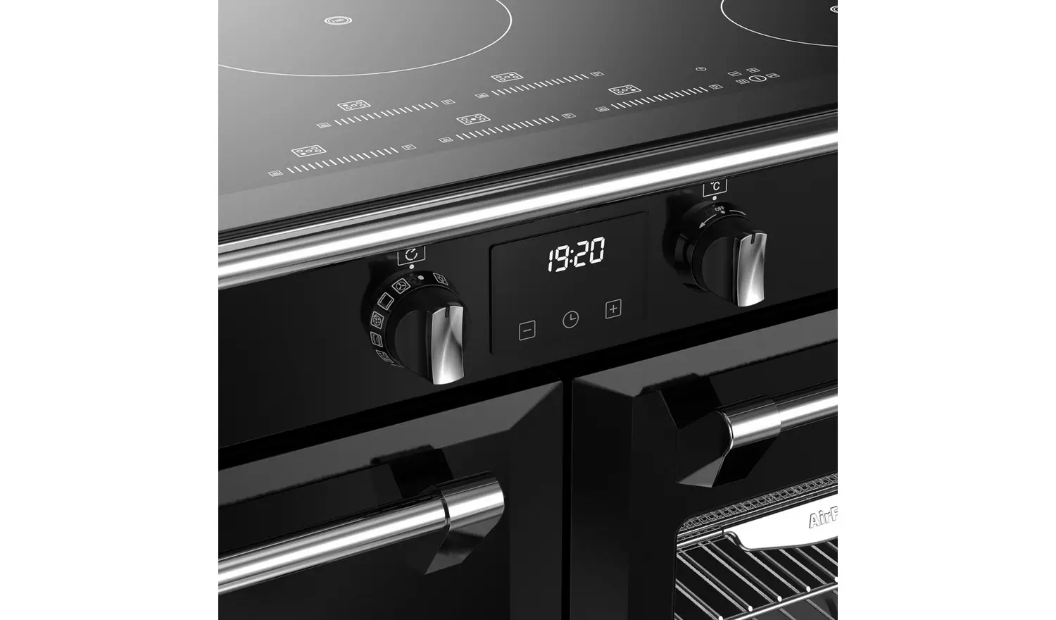Stoves 100cm Dual Fuel Range Cooker - Black