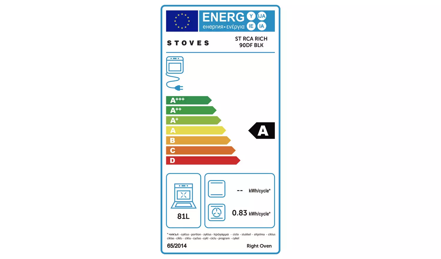 Stoves 90cm Dual Fuel Range Cooker - Black