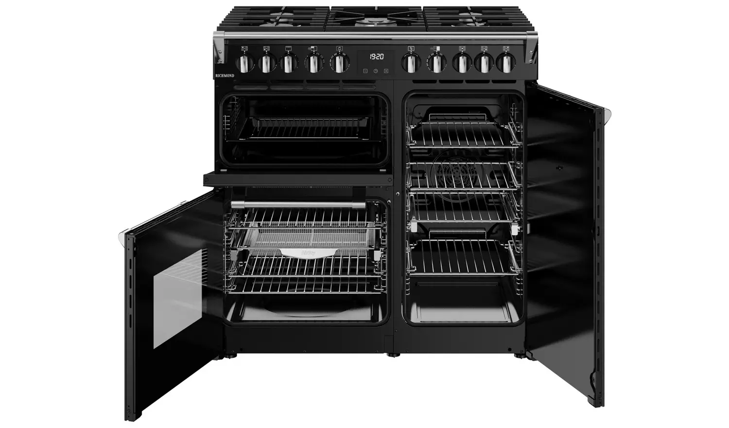 Stoves 90cm Dual Fuel Range Cooker - Black
