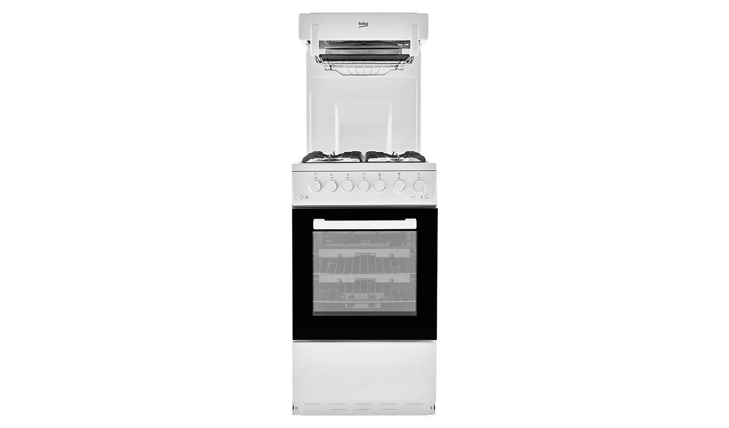 Beko KA52NEW HLG 50cm Single Oven Gas Cooker - White