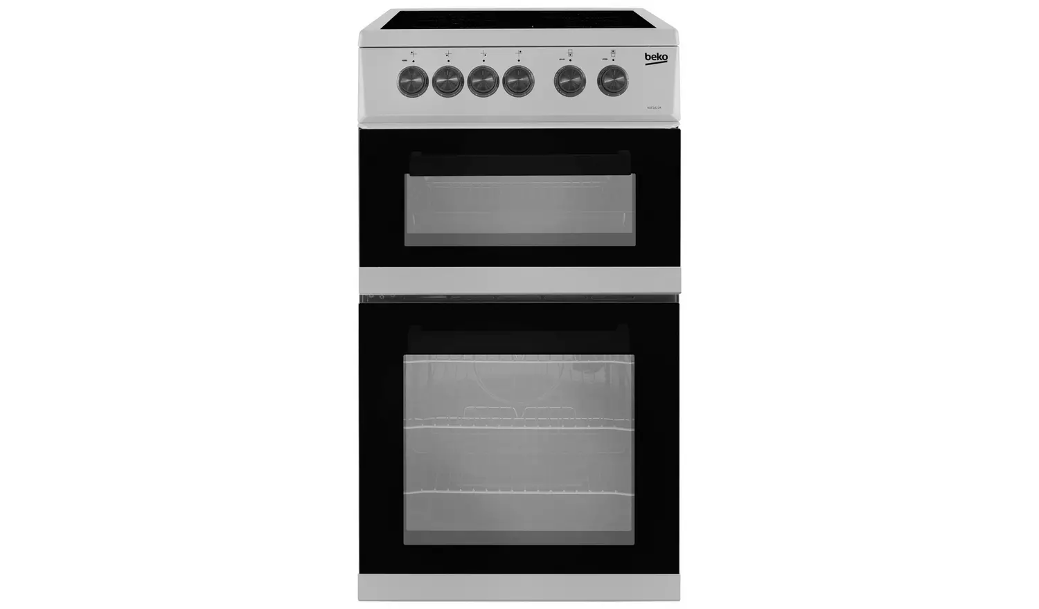Beko KDC5422AS 50cm Twin Cavity Electric Cooker - Silver