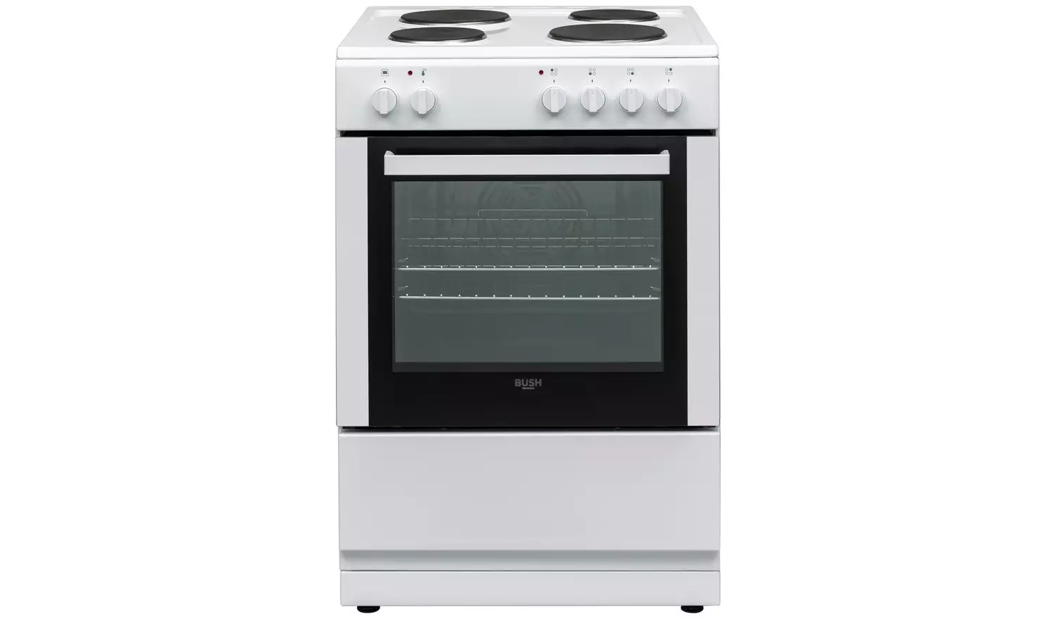 Bush DHBES60WX 60cm Single Electric Cooker - White