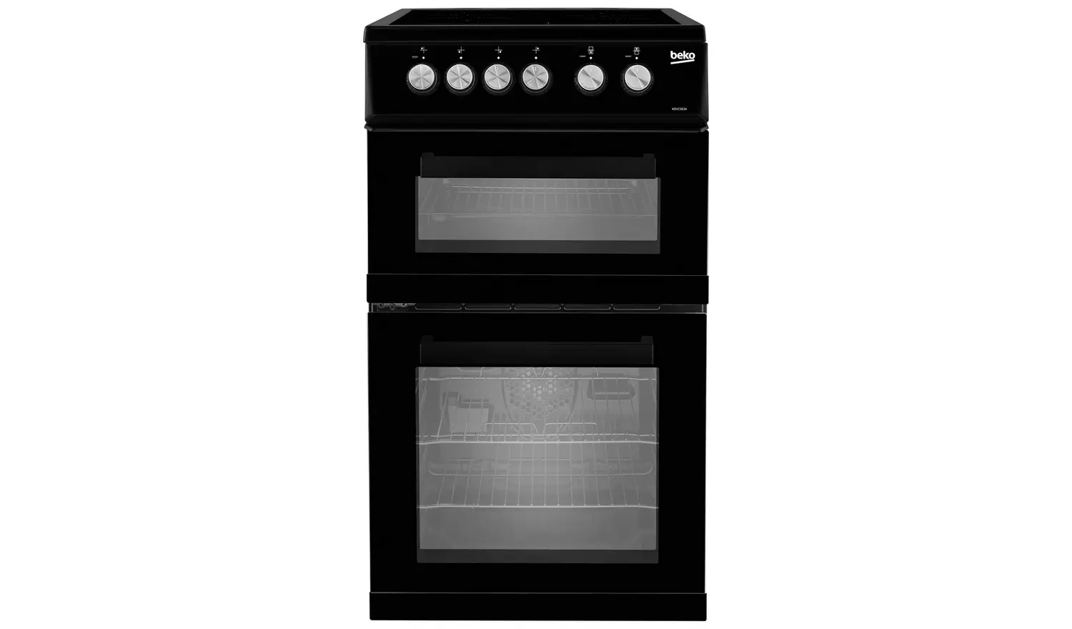 Beko KDVC563AK 50cm Double Oven Electric Cooker - Black