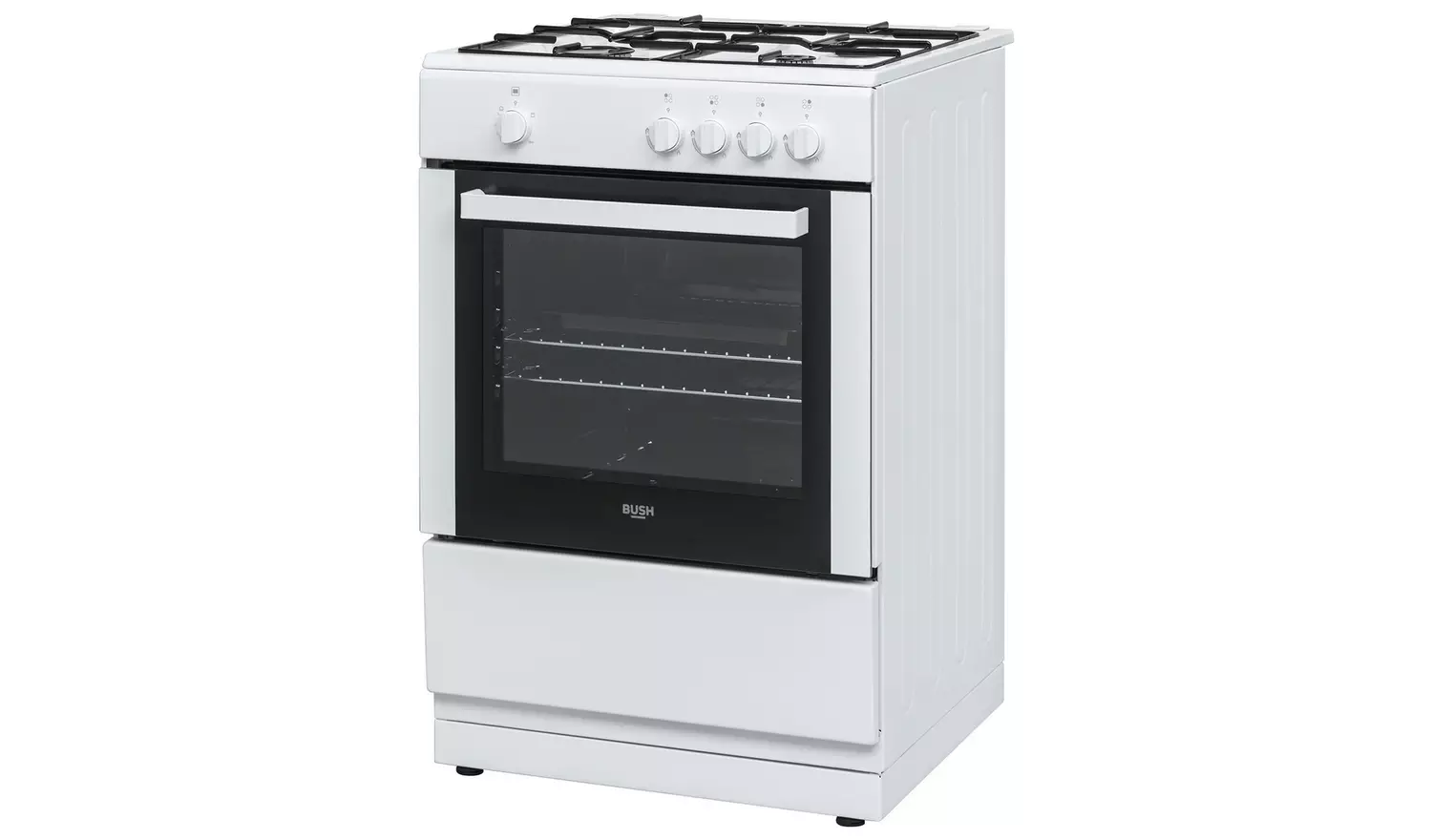 Bush BGC60SWX 60cm Single Gas Cooker - White