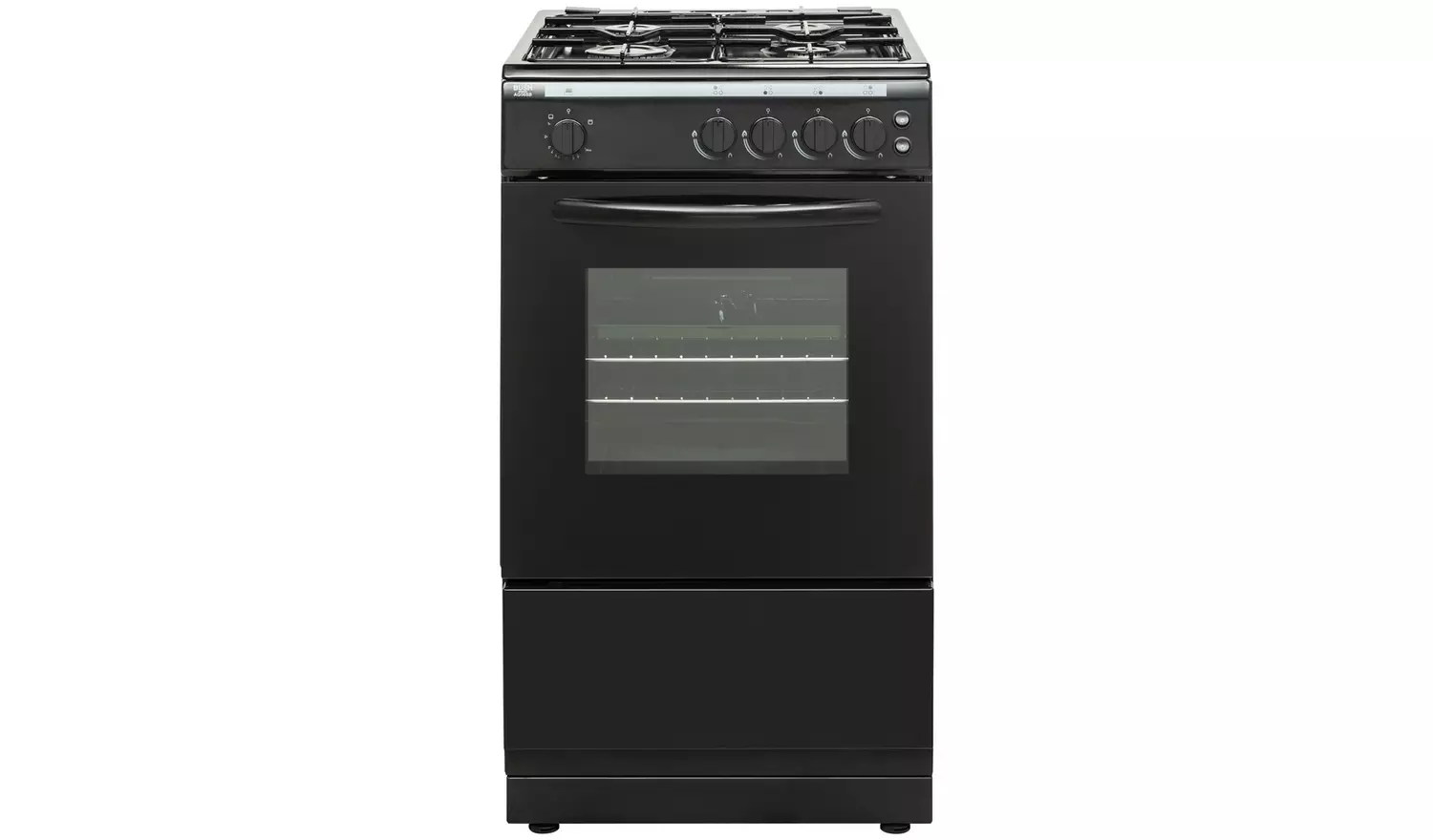 Bush AG56SBX 50cm Single Oven Gas Cooker - Black