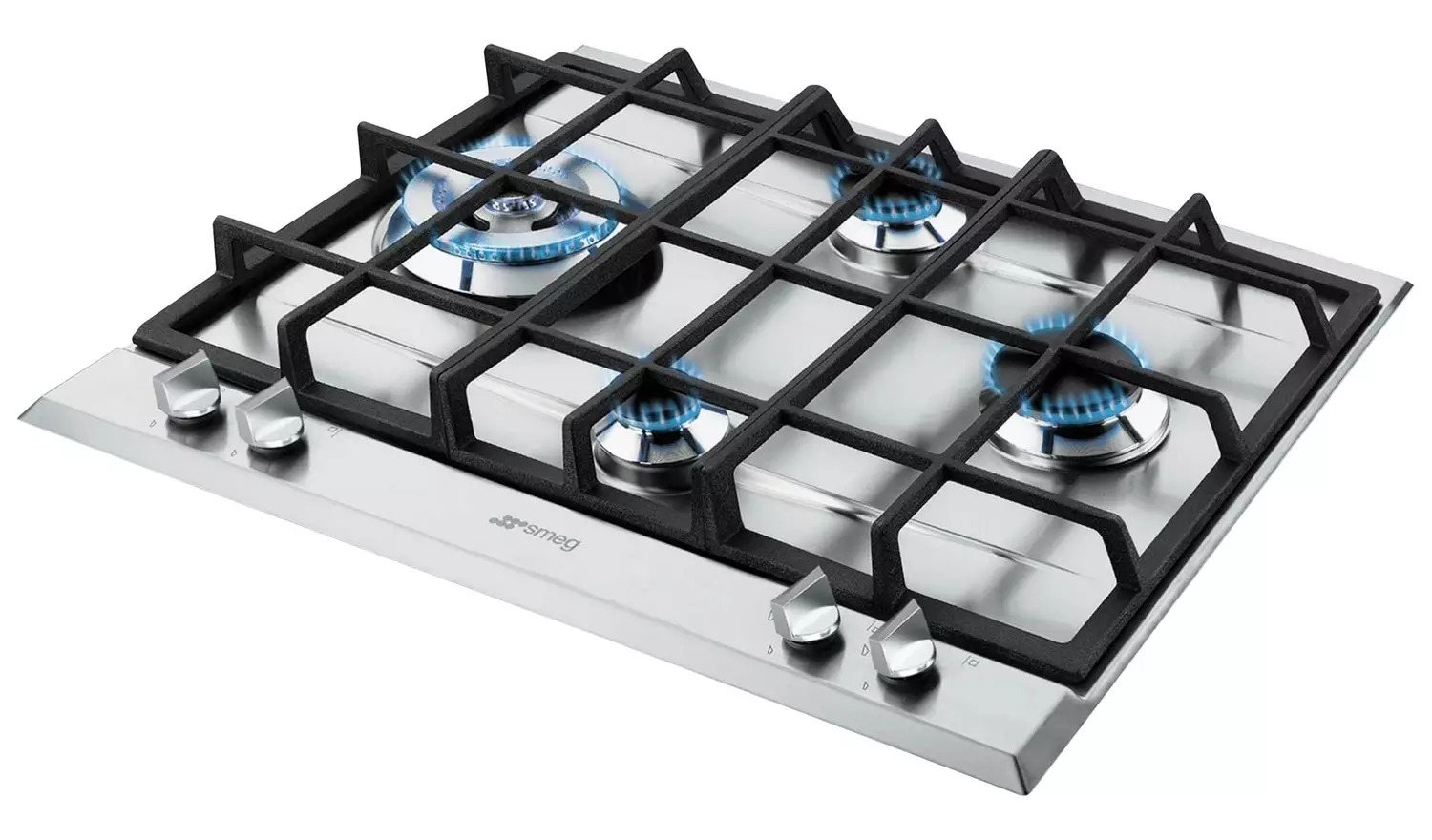 Smeg Cucina P261XGH 60cm Gas Hob - Stainless Steel