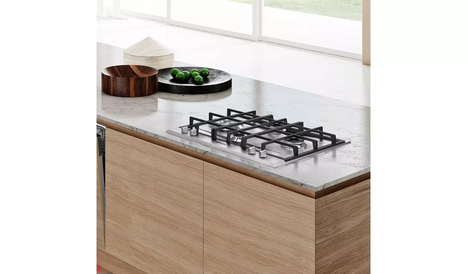 Smeg Cucina P261XGH 60cm Gas Hob - Stainless Steel