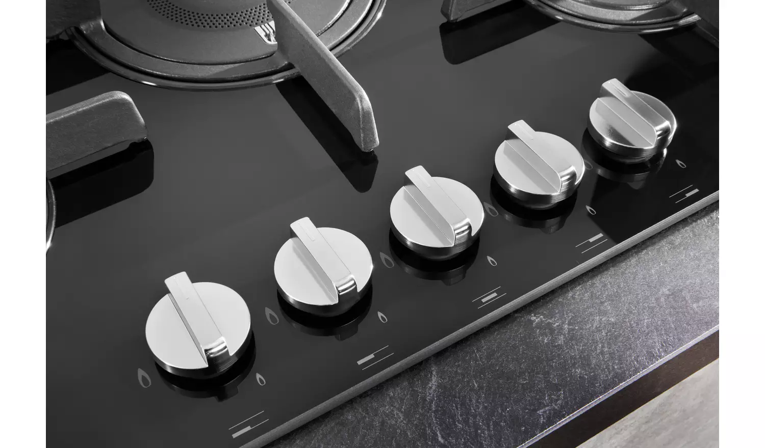 Hotpoint FTGHG 751 D/H BK Gas Hob - Black