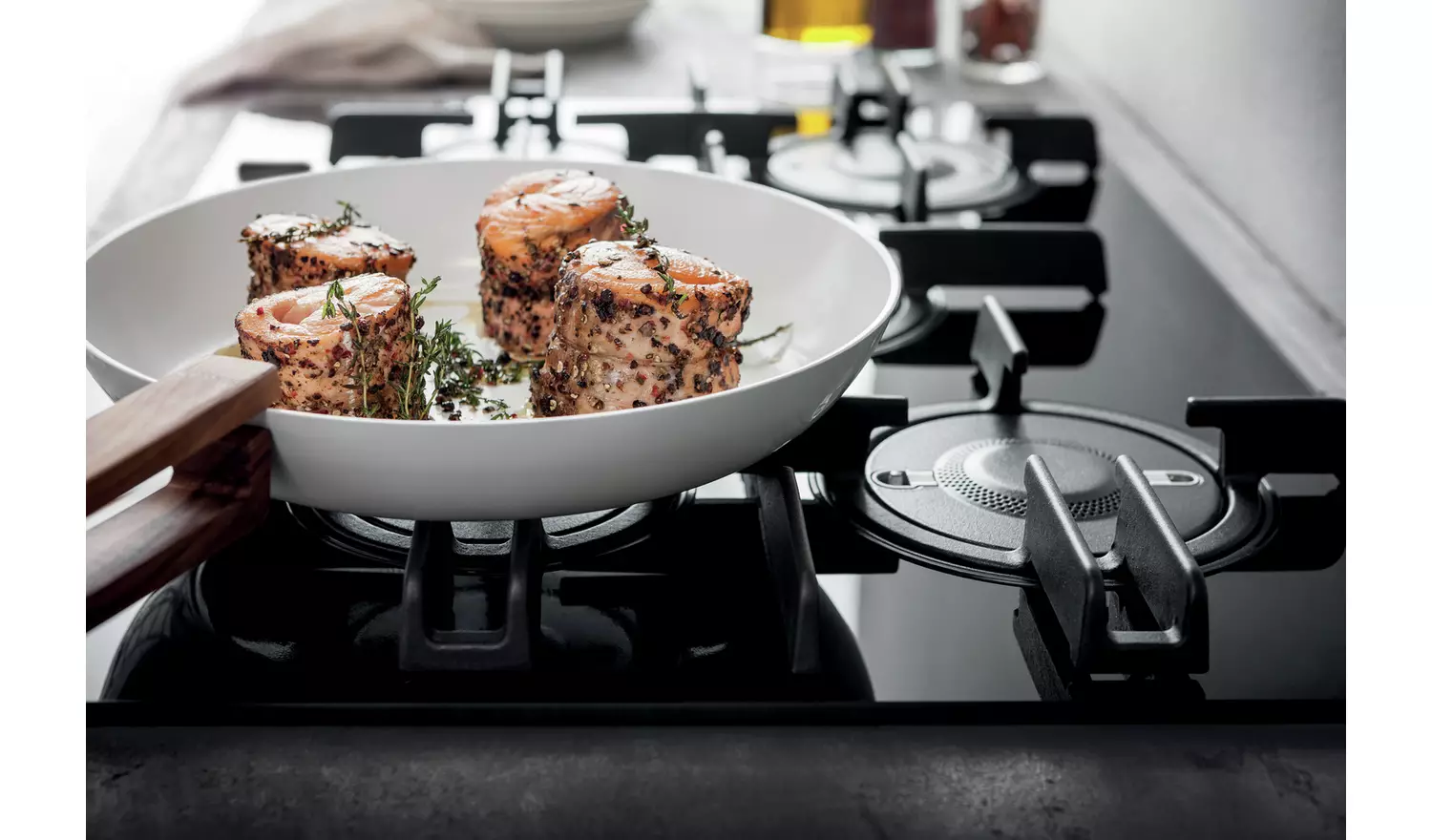 Hotpoint FTGHG 751 D/H BK Gas Hob - Black