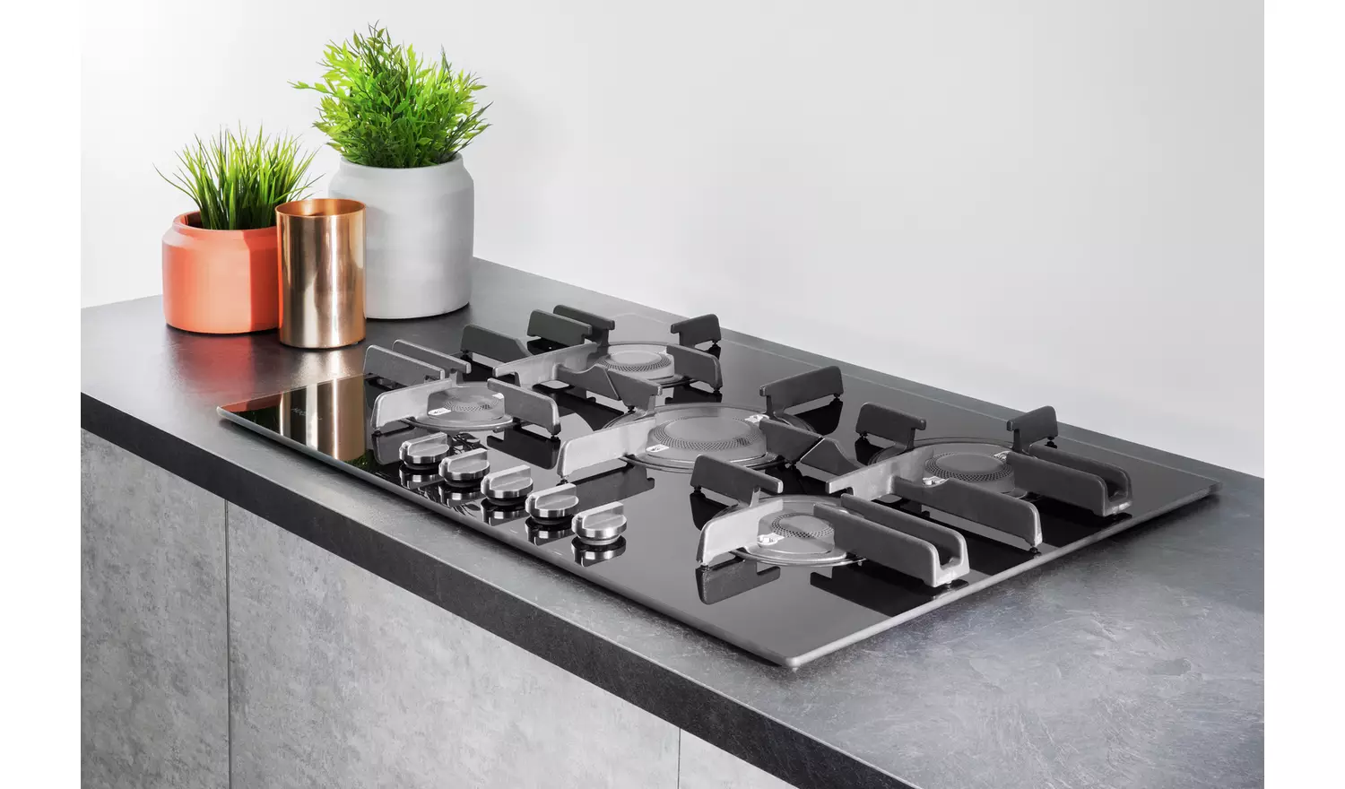 Hotpoint FTGHG 751 D/H BK Gas Hob - Black