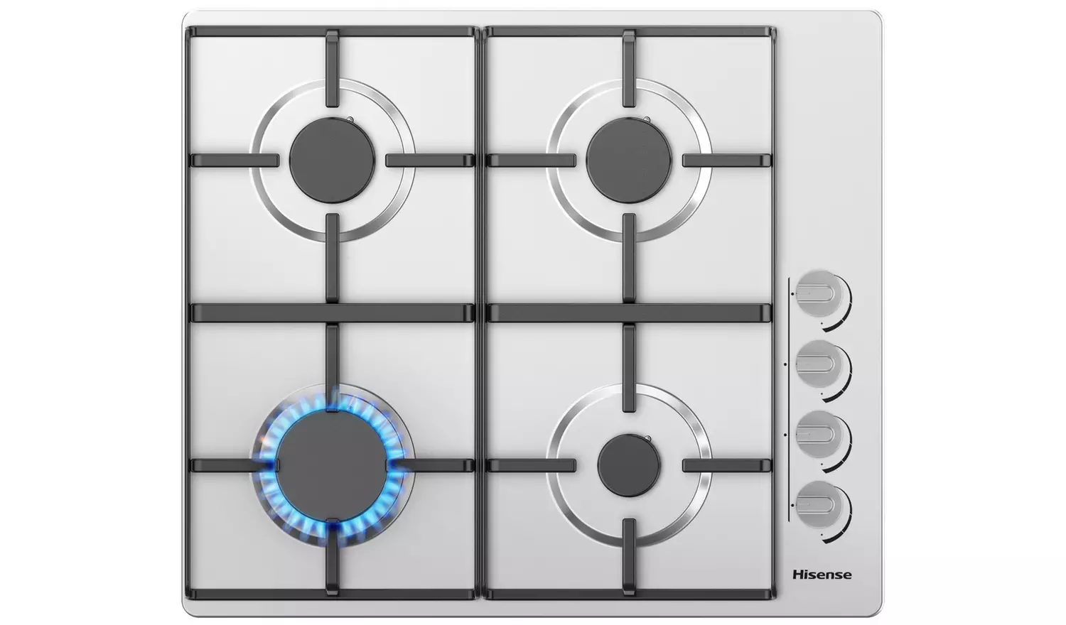 Hisense GM642XHS Gas Hob - Stainless Steel