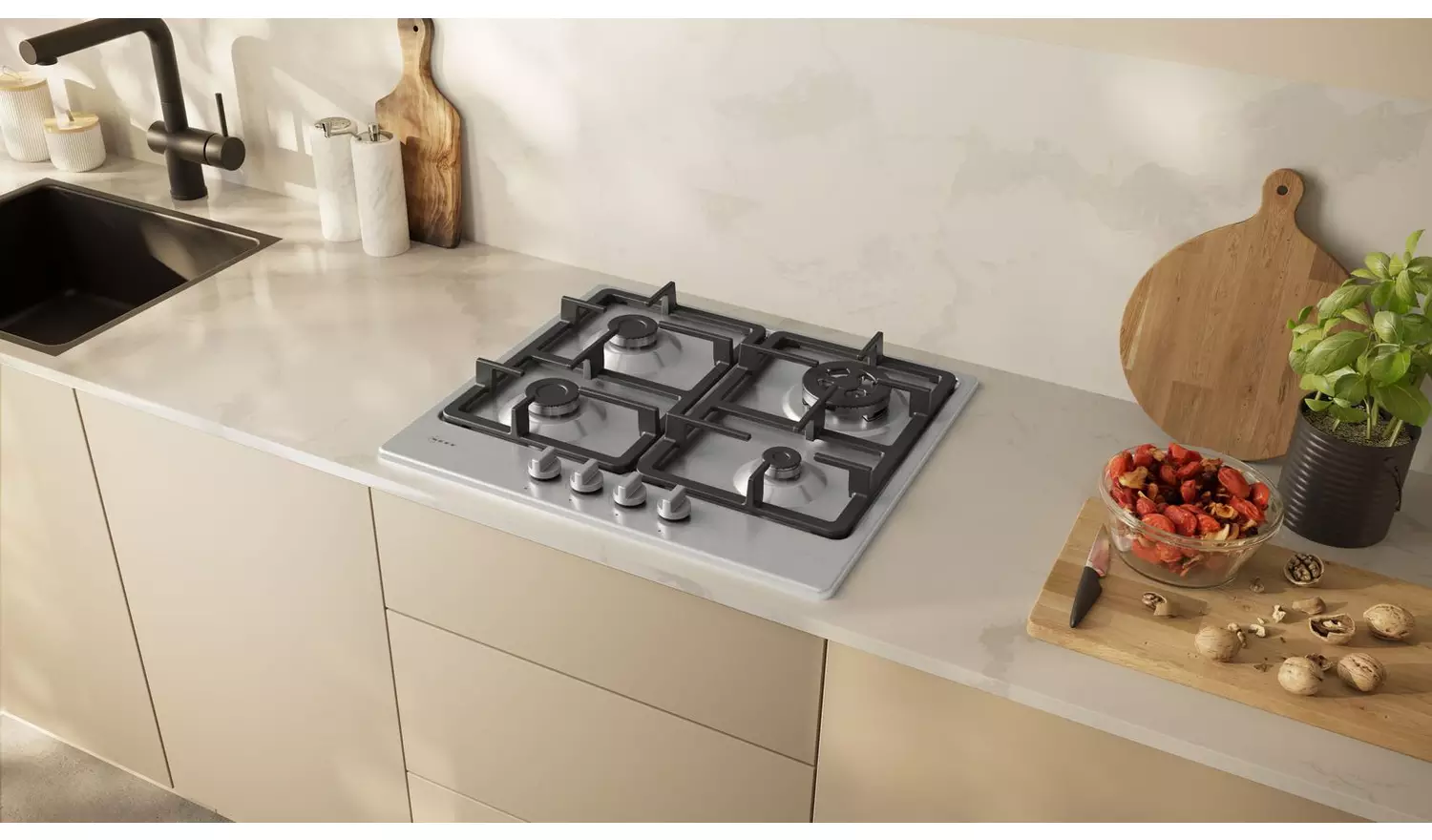 Neff T26GKH8N0 Has Hob - Stainless Steel