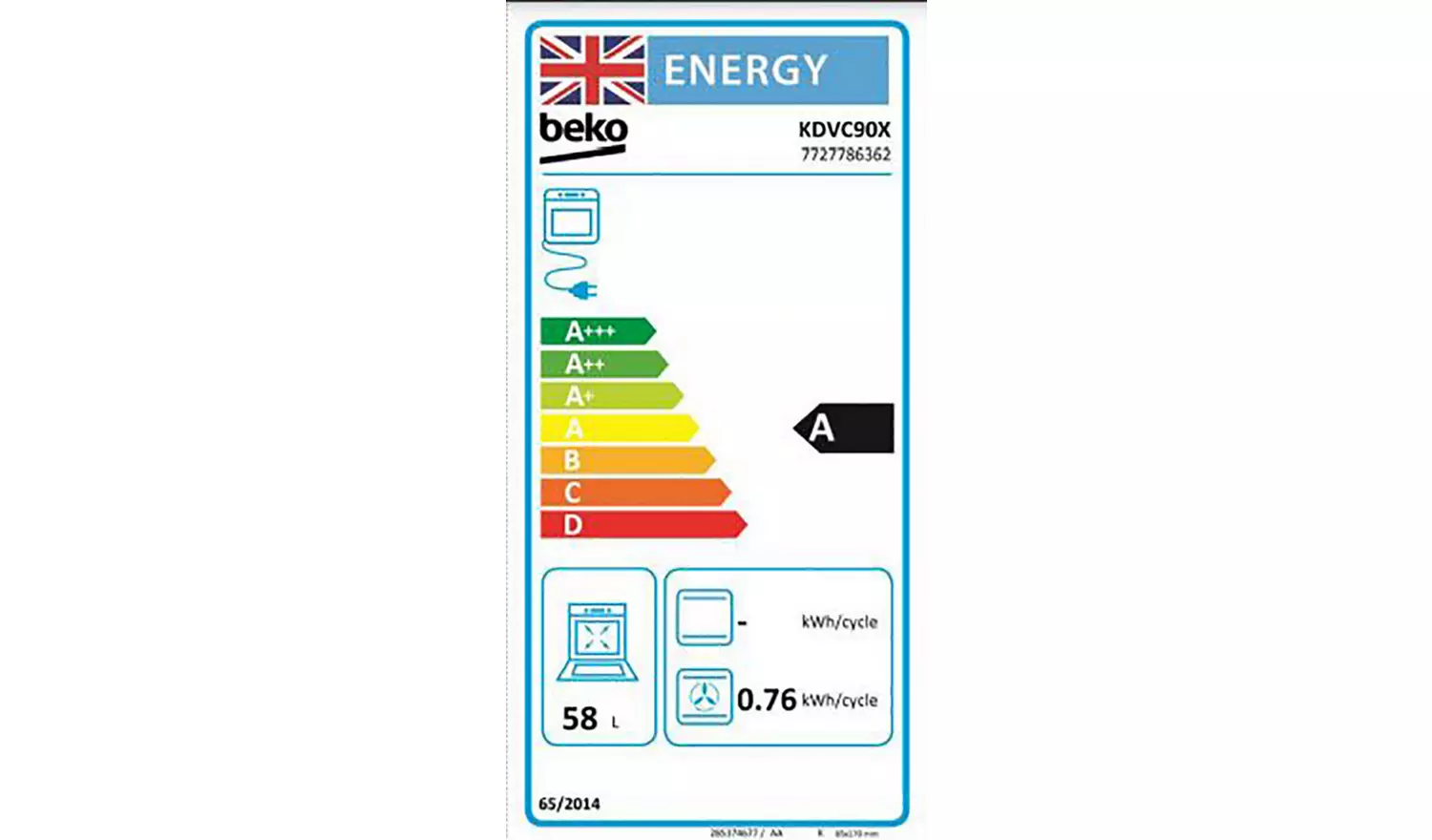 Beko KDVC90X 90cm Electric Range Cooker - Stainless Steel