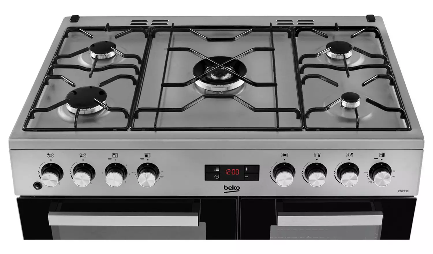 Beko KDVF90X 90cm Dual Fuel Range Cooker - Stainless Steel