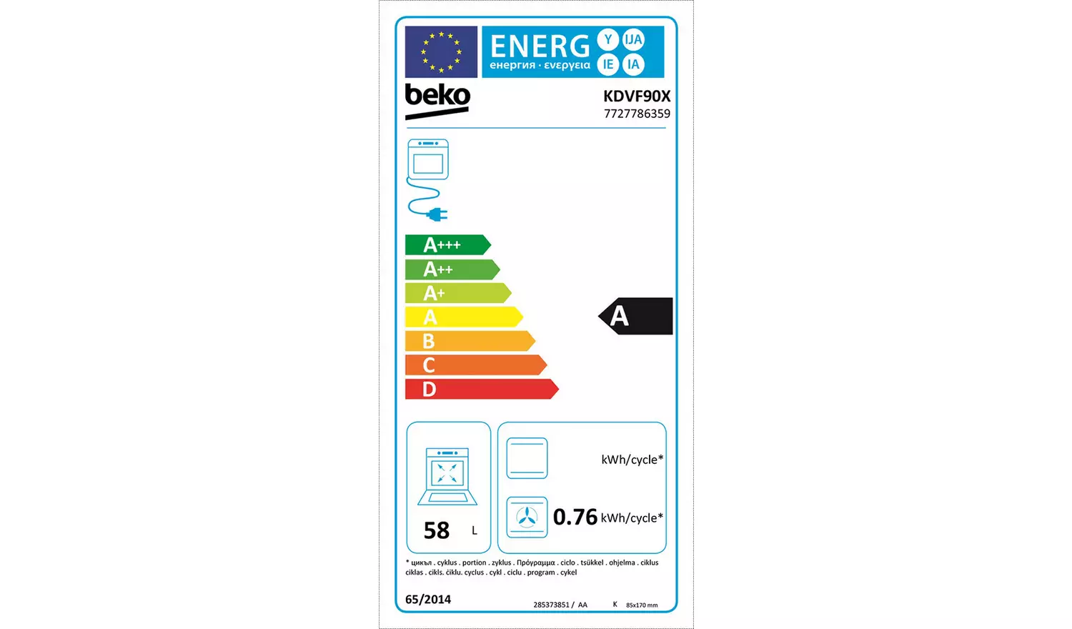 Beko KDVF90X 90cm Dual Fuel Range Cooker - Stainless Steel