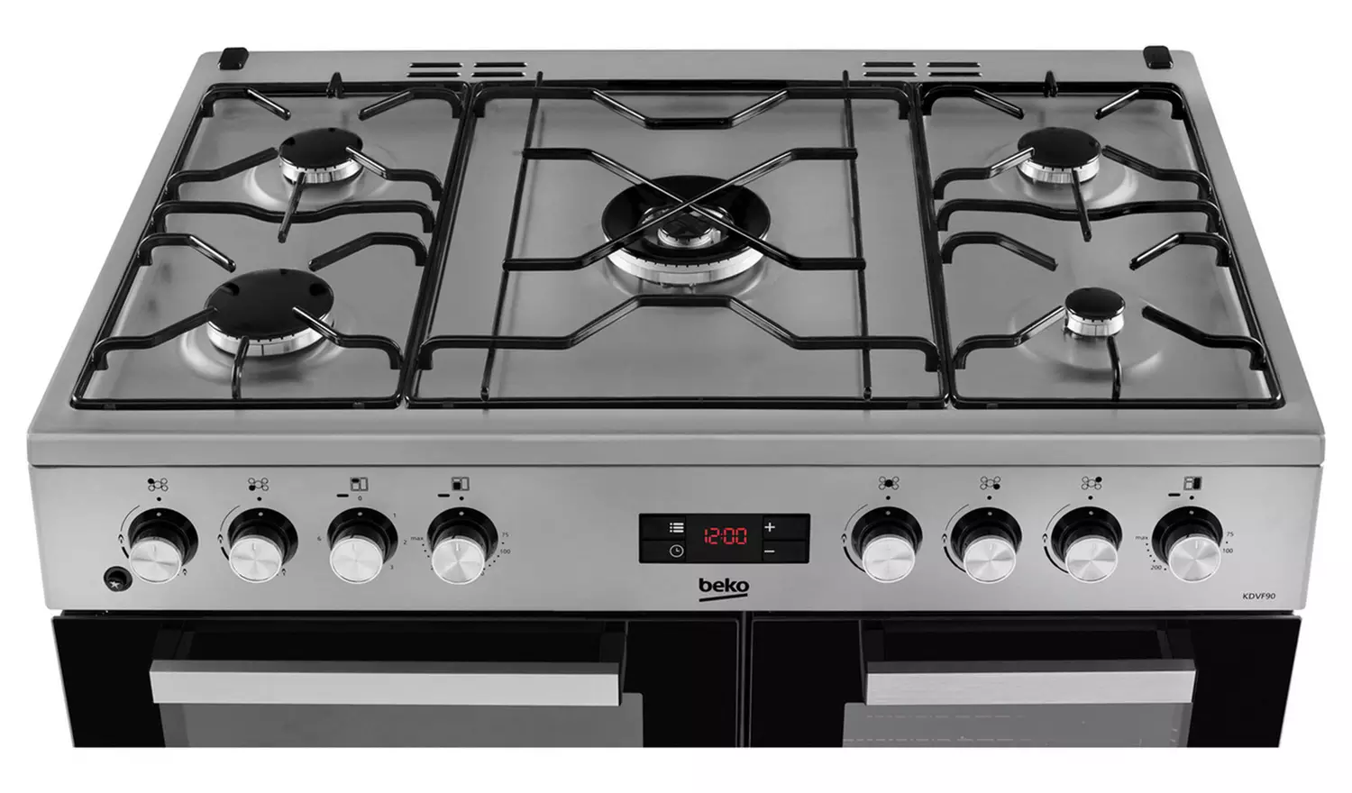Beko KDVF90X 90cm Dual Fuel Range Cooker - Stainless Steel