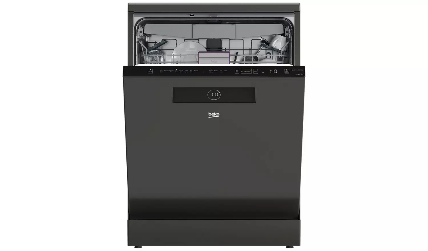 Beko BDEN38640FG Full Size Dishwasher - Graphite