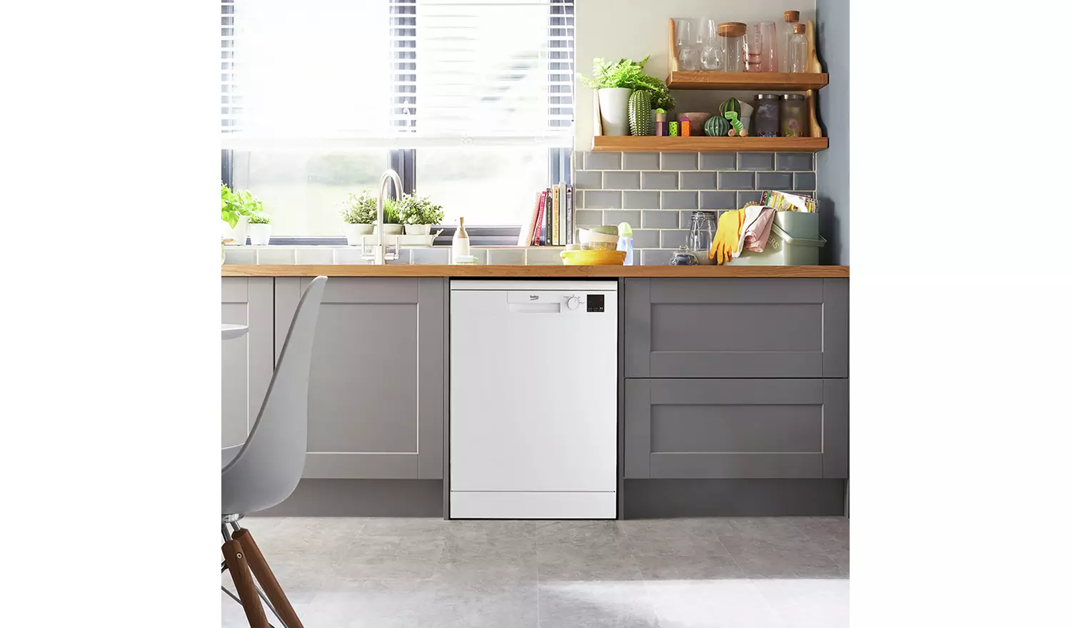 Beko DVN04X20W Full Size Dishwasher - White