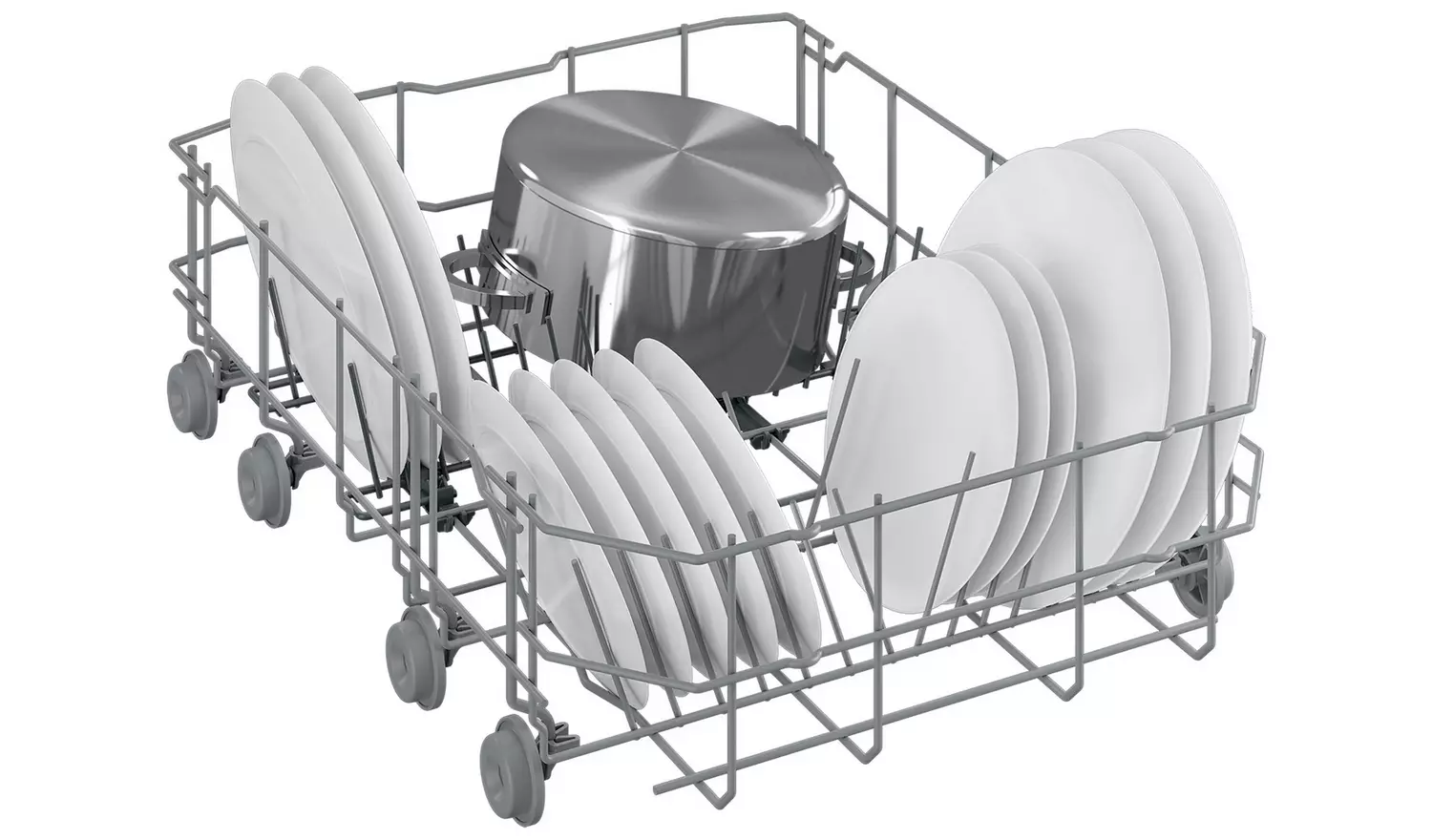 Beko DVS04020S Slimline Dishwasher - Silver