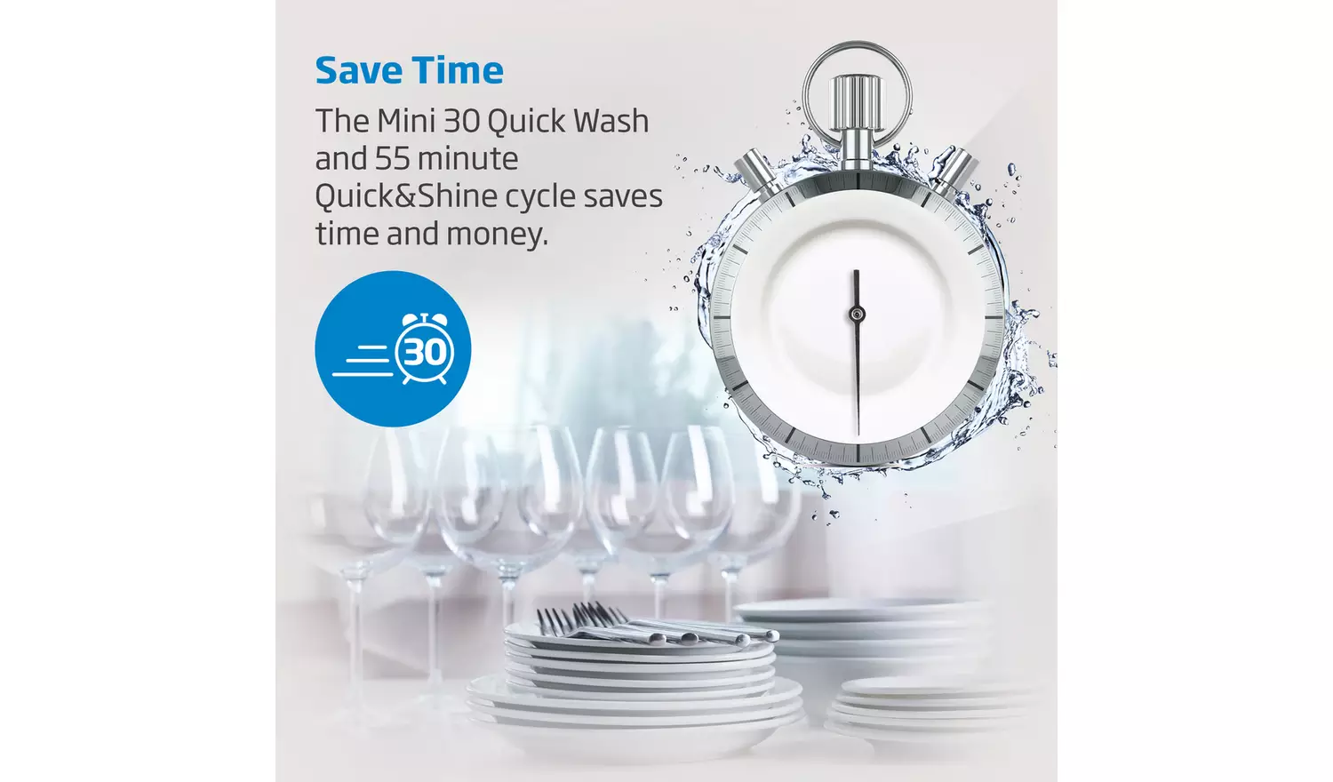 Beko DVS04020S Slimline Dishwasher - Silver