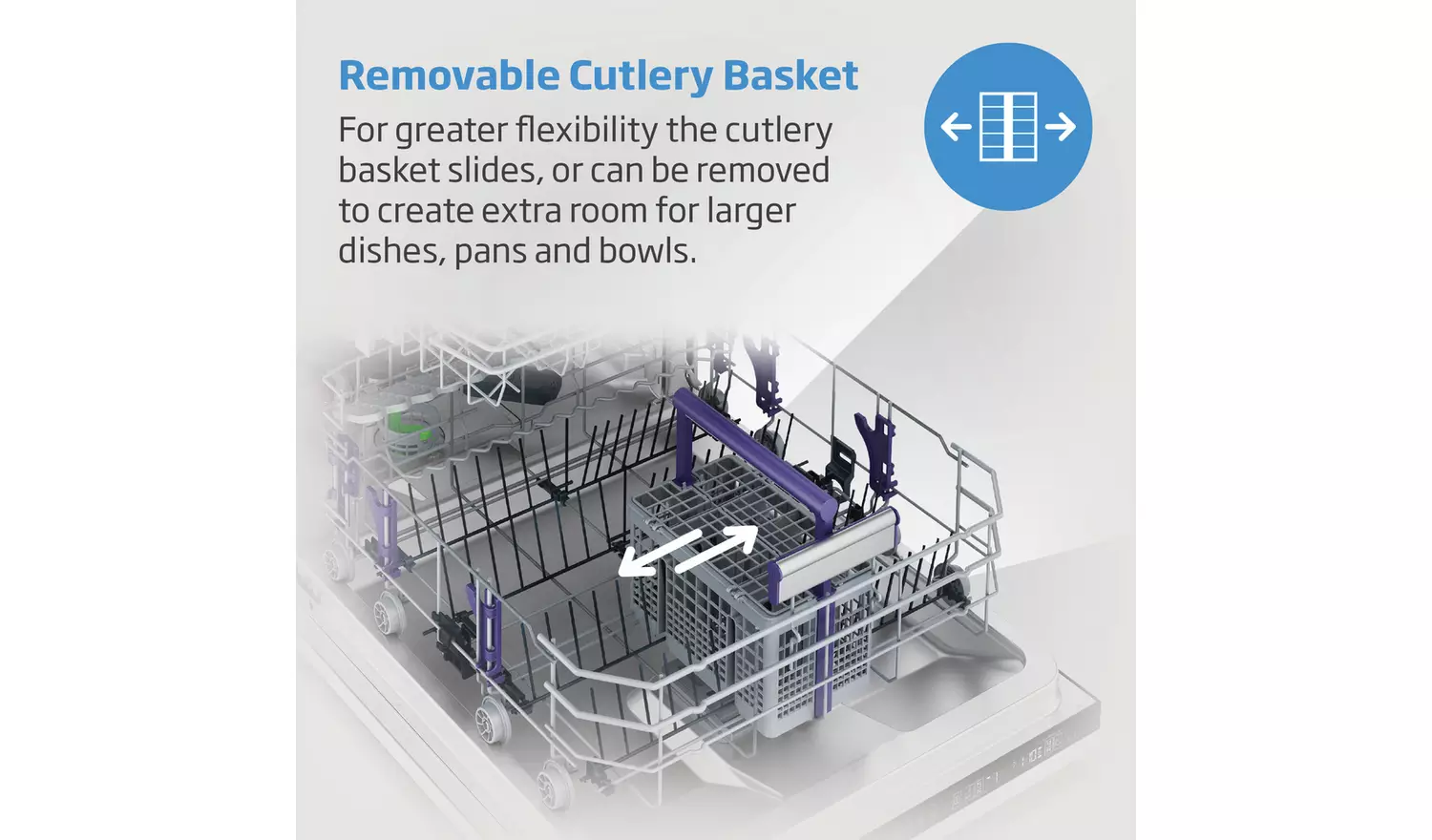 Beko DVS04020S Slimline Dishwasher - Silver