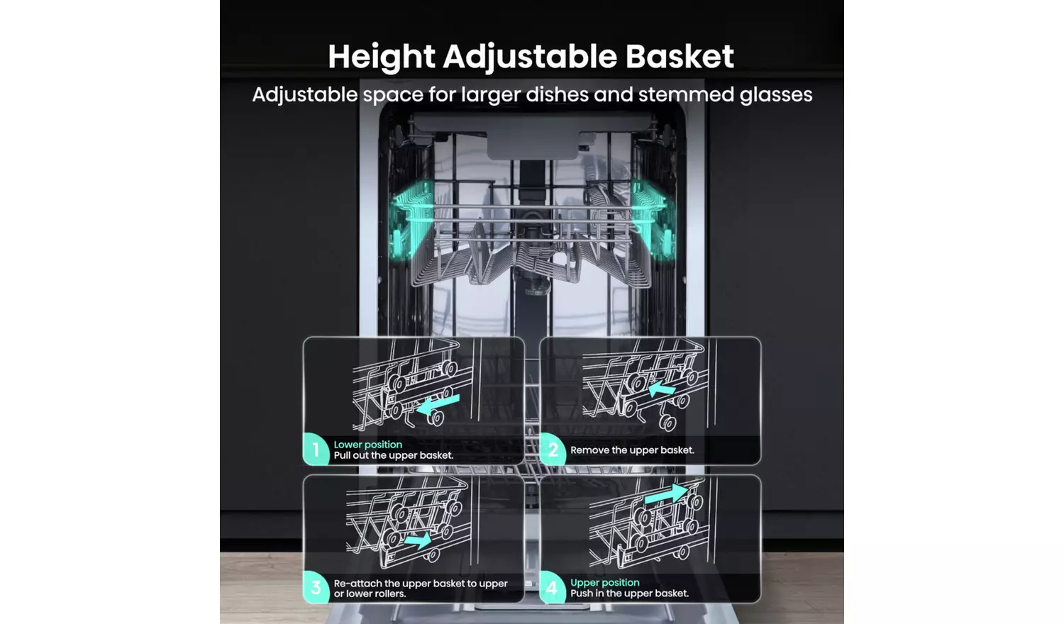 Hisense HV523E15UK Integrated Slimline Dishwasher