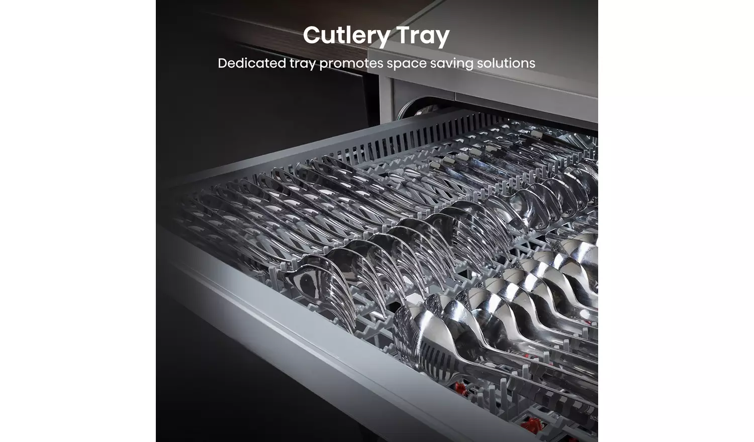 Hisense HS523E15XUK Slimline Dishwasher - Stainless Steel