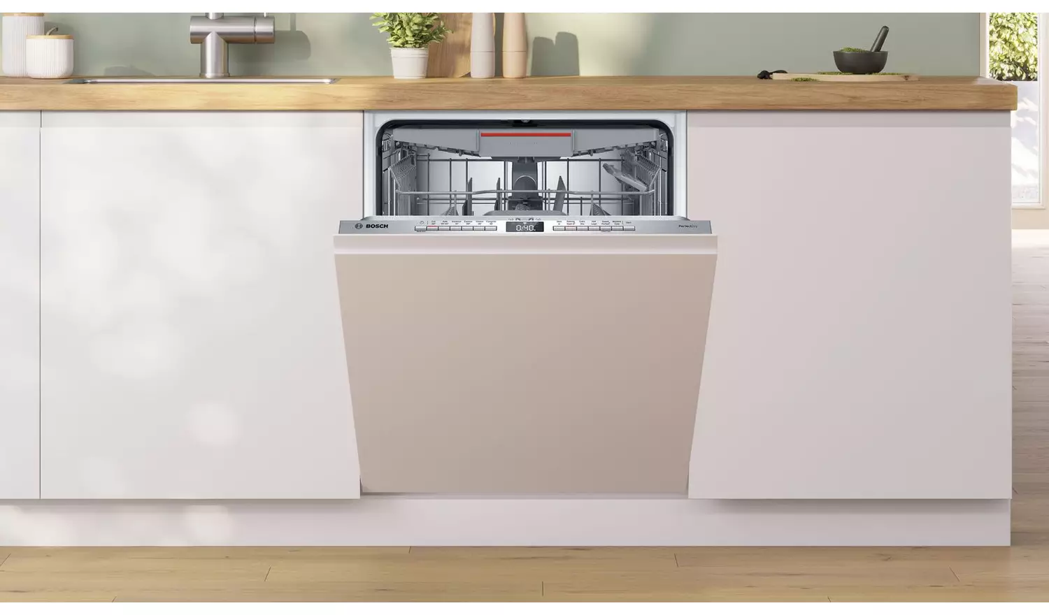 Bosch SMV6ZCX10G Full Size Integrated Dishwasher - White