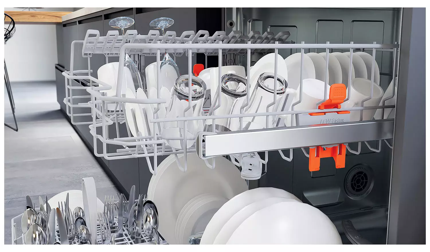 Hotpoint H2F HL626 X UK Full Size Dishwasher Stainless Steel