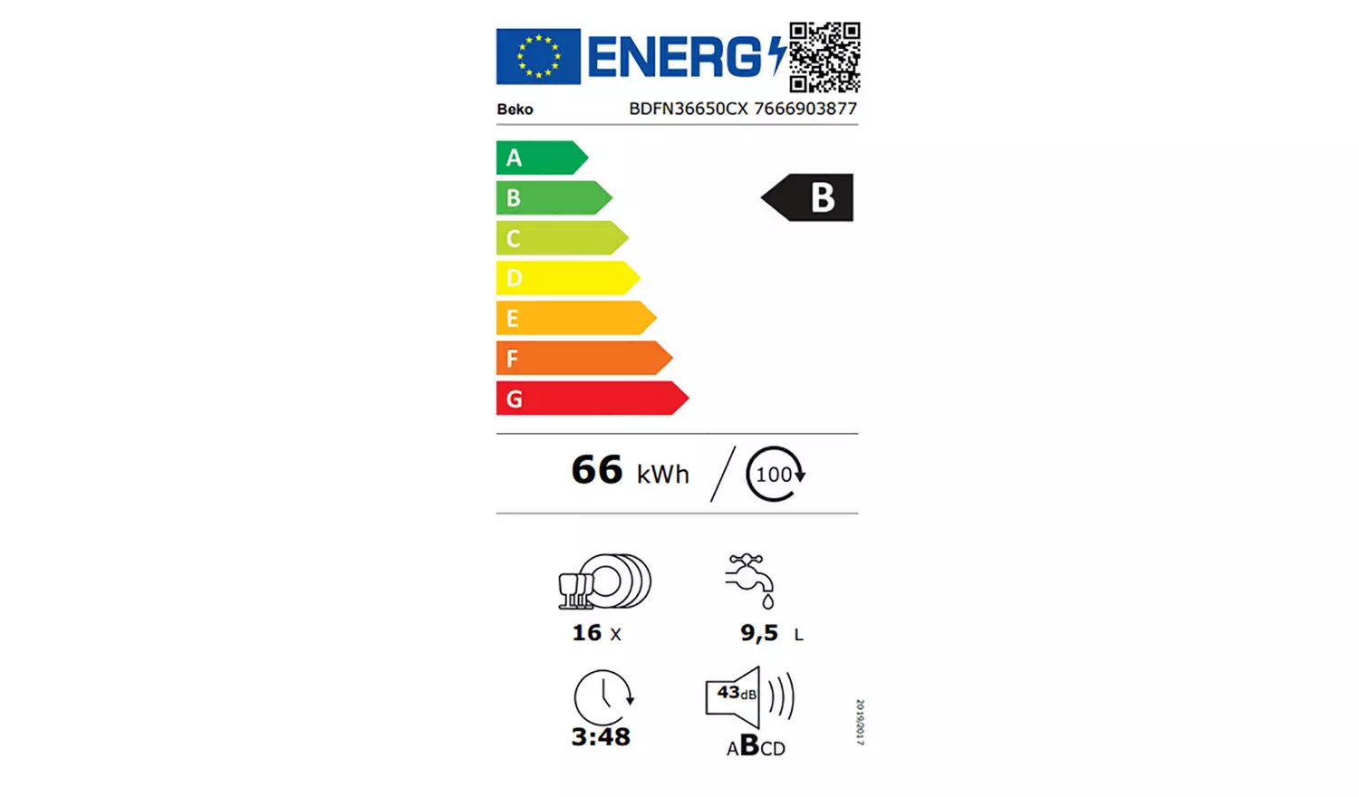 Beko CornerIntense BDFN36650CX FS Dishwasher-Stainless Steel