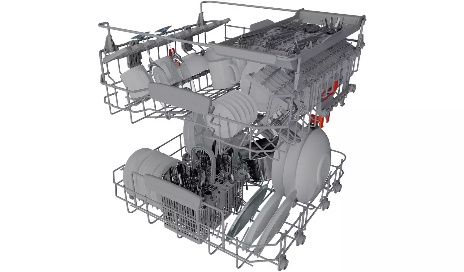 Hotpoint HFC 3C26 WC B UK Full Size Dishwasher - Black