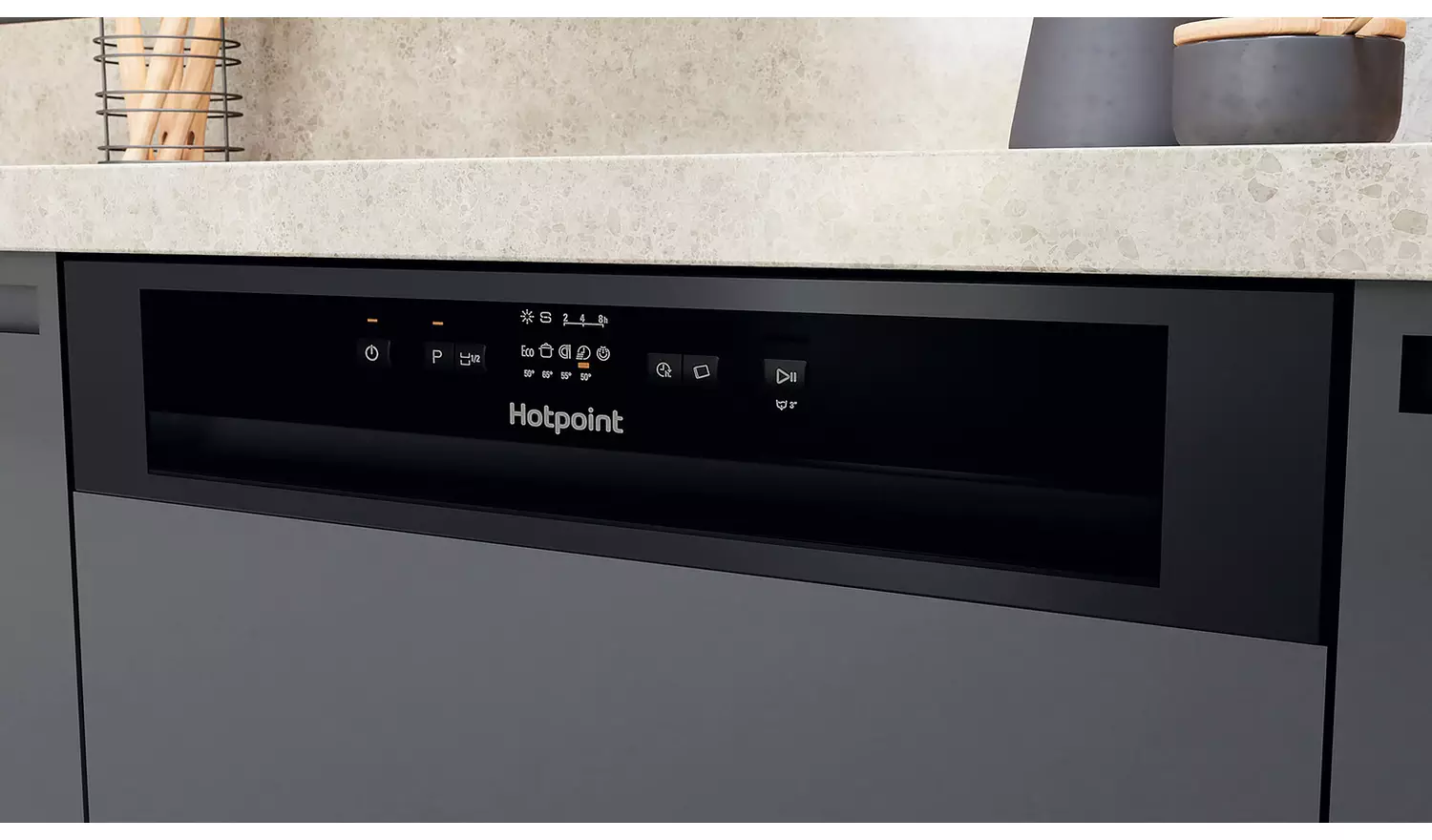 Hotpoint H3B L626BUK Full Size Semi-Integrated Dishwasher