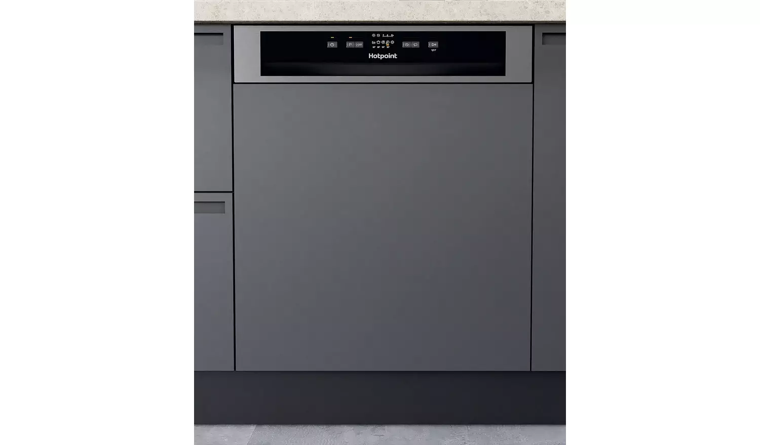 Hotpoint H3B L626 X UK Full Size Dishwasher - Silver