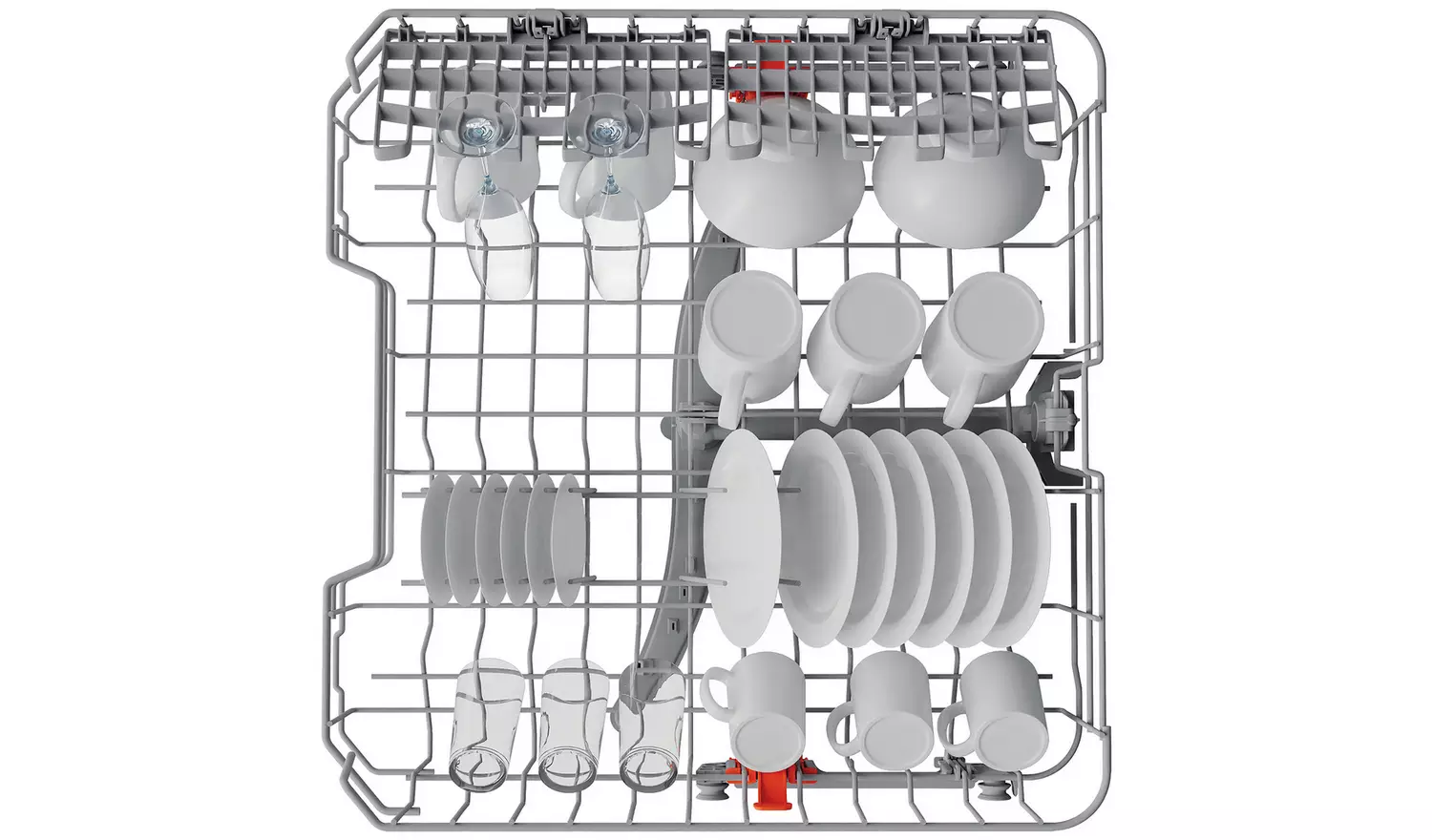 Hotpoint H3B L626 X UK Full Size Dishwasher - Silver