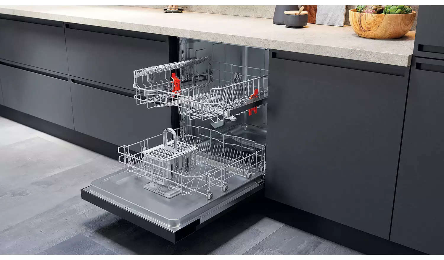Hotpoint H3B L626 X UK Full Size Dishwasher - Silver