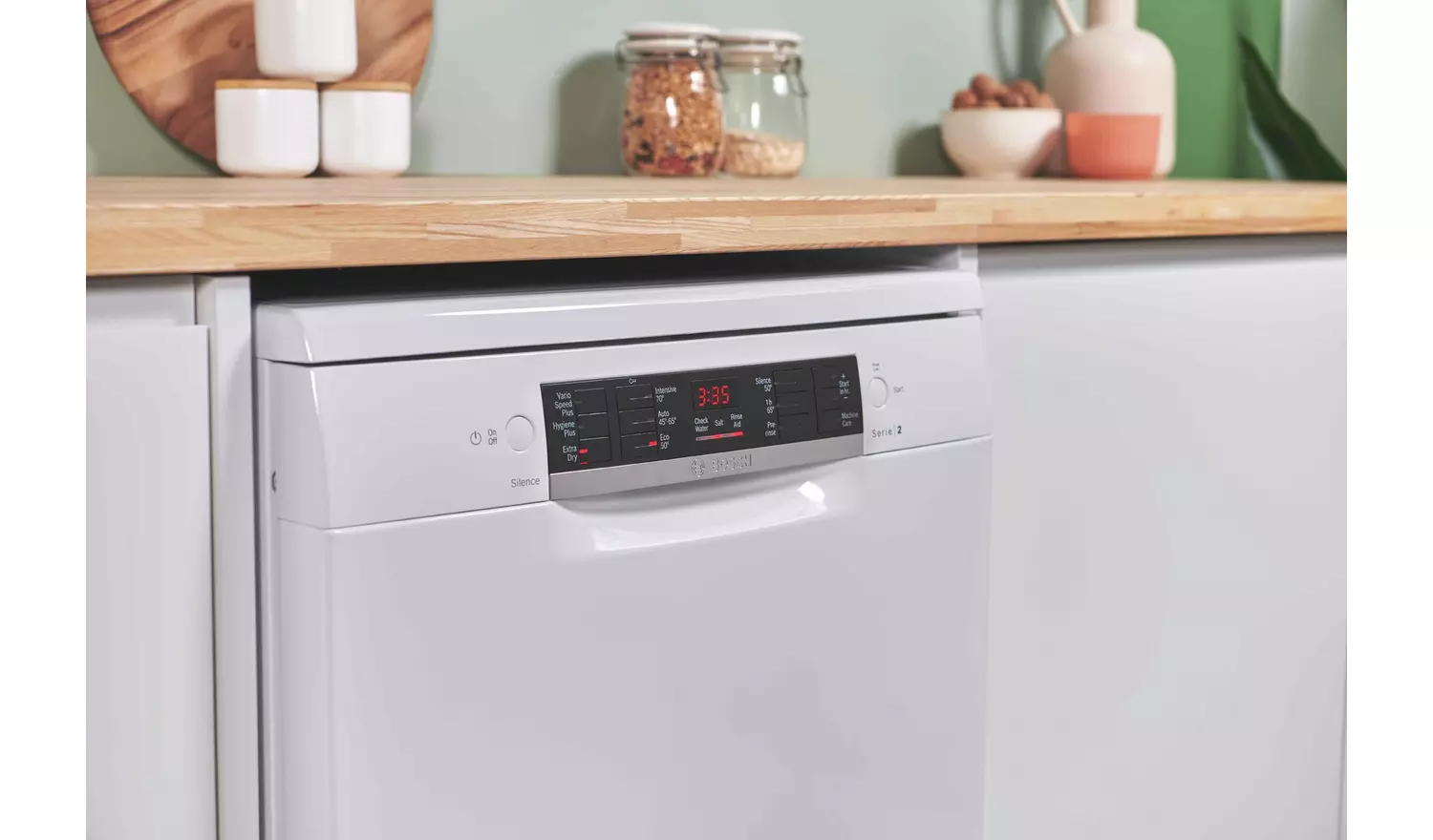 Bosch SMS26AW08G Full Size Dishwasher - White