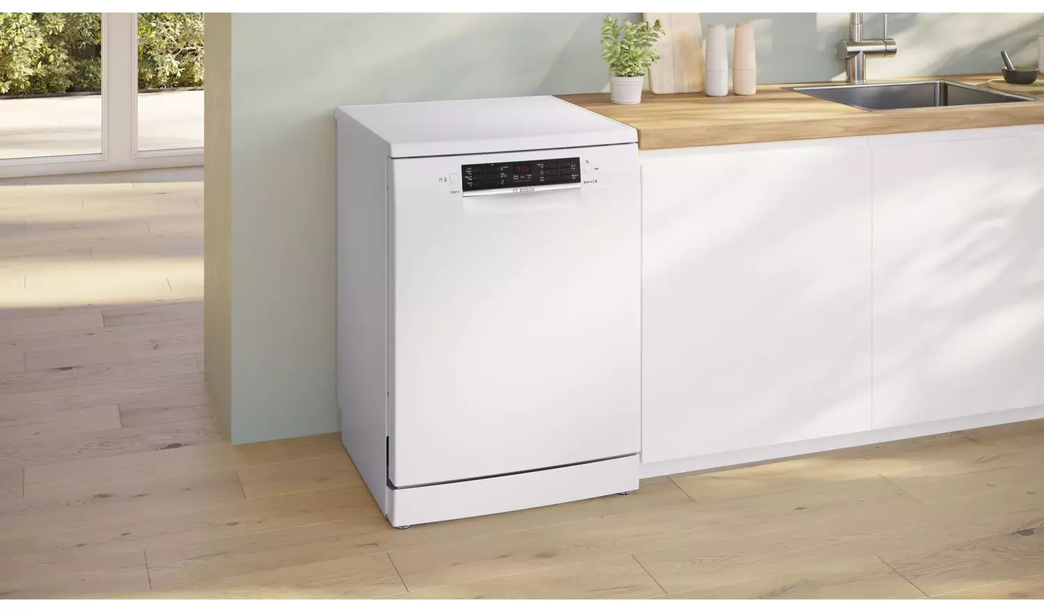 Bosch SMS26AW08G Full Size Dishwasher - White